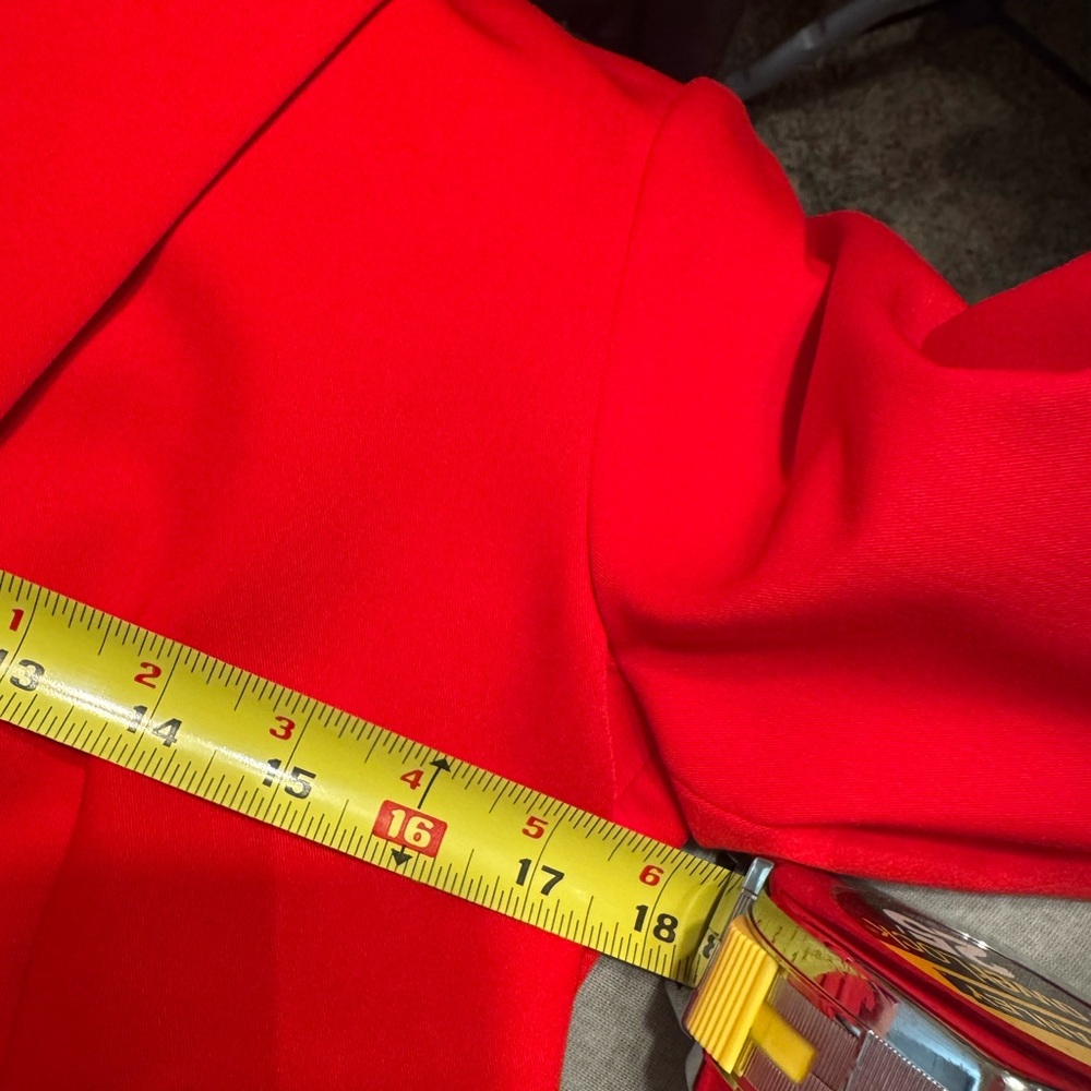 Mango Red Single-Button Blazer - Picture 7 of 8